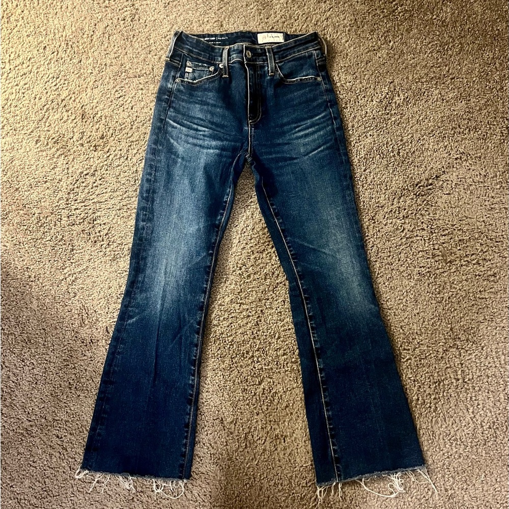 NWOT Agolde AG Dark Wash Farrah Boot Crop Jeans Size 26